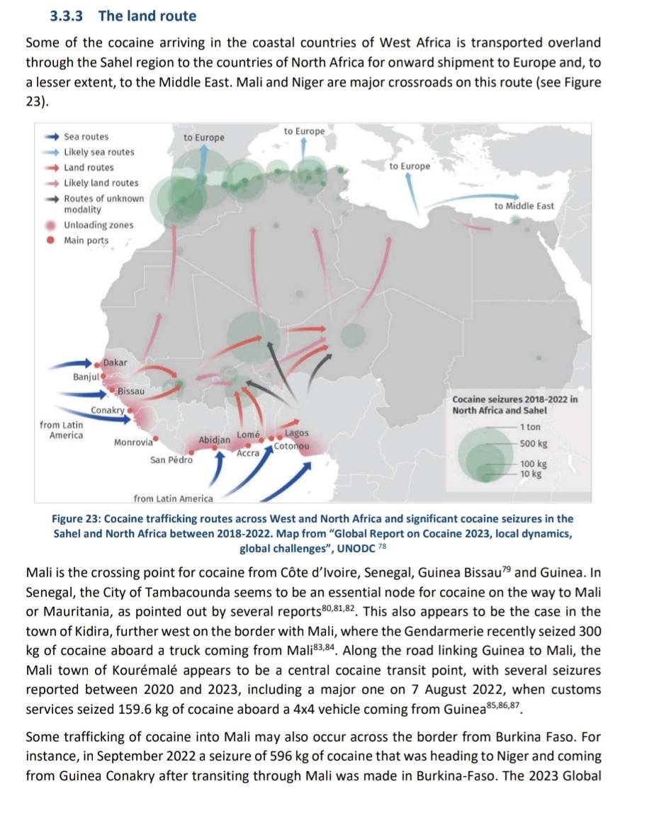 trafic de cocaïne en Afrique de l’Ouest